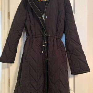 Women's Black Quilted Coat by Vince Camuto